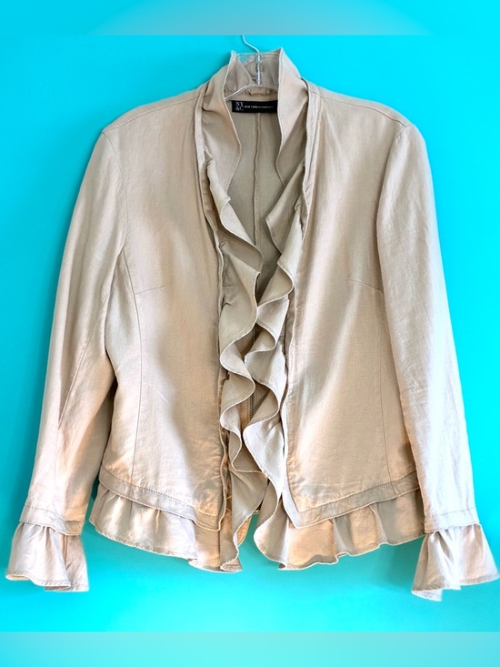 New York & Company Jackets & Blazers - New York & Co., Cotton Elegant Jacket